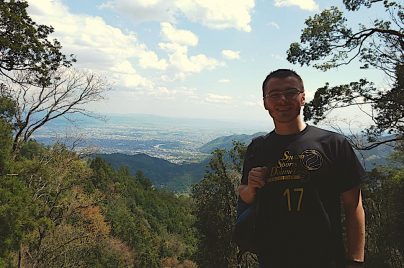 Alex with Kyoto behind