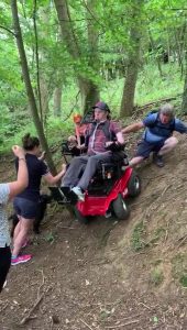 Rob Cam plus his team training for Snowdon Challenge for SIA