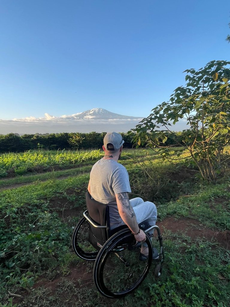 Martin having a chat with the mountain